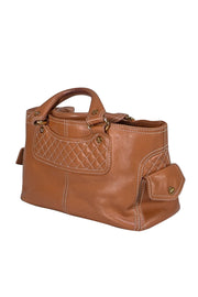 Celine - Tan Leather Quilted Detail Handbag