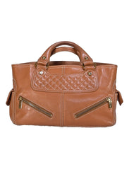 Celine - Tan Leather Quilted Detail Handbag
