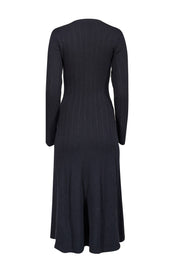 Equipment - Navy Wool & Cashmere Blend Ribbed Knit Dress Sz S