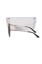 Jimmy Choo - Brown & Gold Aviator Sunglasses - Current Boutique