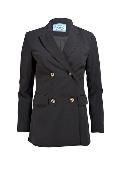 Prada - Black Double Breasted Blazer Sz 6