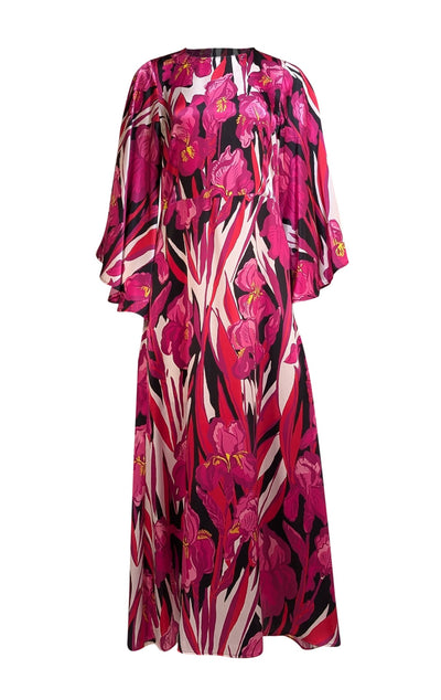 La DoubleJ - White Multi Floral Print Maxi "Sorella" Dress Sz - Current Boutique