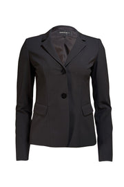 Lafayette 148 - Black Wool Two-Button Blazer Sz 0 - Current Boutique
