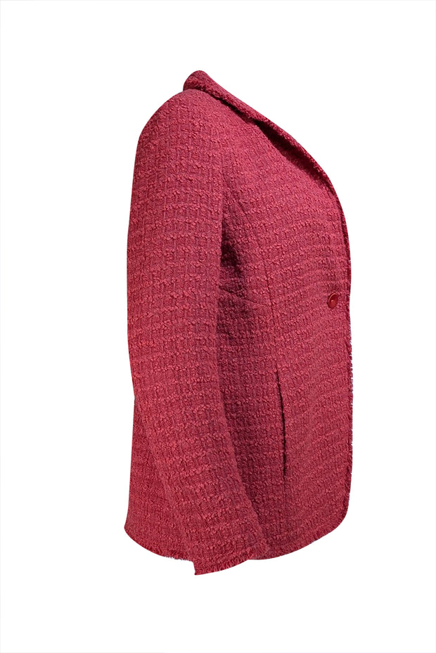 Lafayette 148 - Rust Red Boucle Blazer Sz 8 - Current Boutique