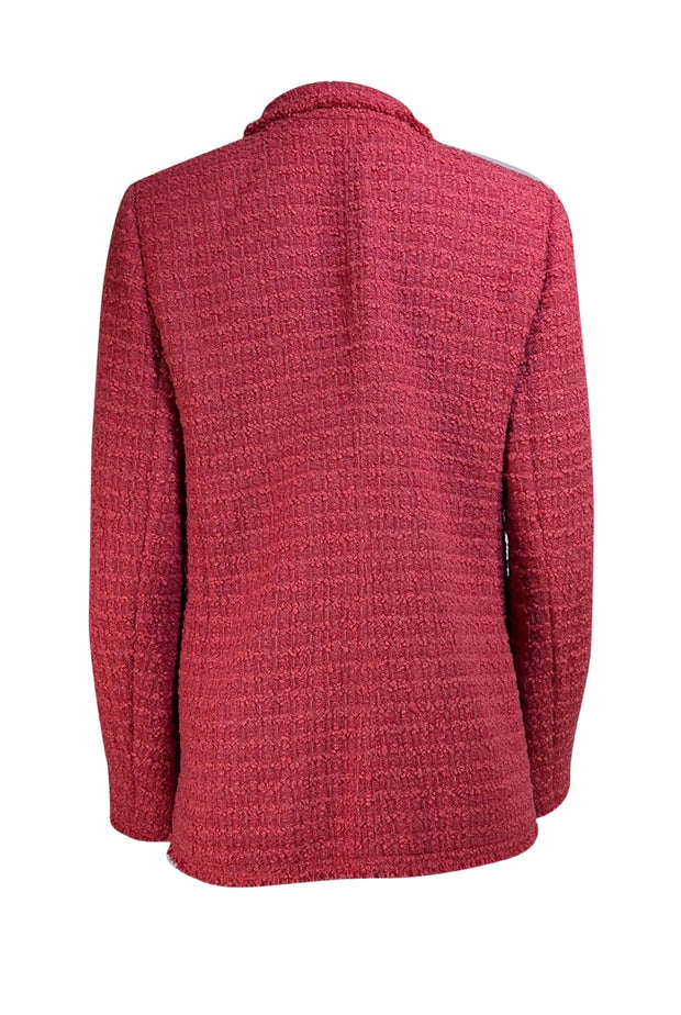 Lafayette 148 - Rust Red Boucle Blazer Sz 8 - Current Boutique