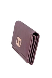 Ferragamo - Purple Saffiano Leather Long Wallet - Current Boutique