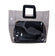 Staud - Clear PVC "Mini Shirley" w/ Black Leather Handles & Removeable Pouch Tote