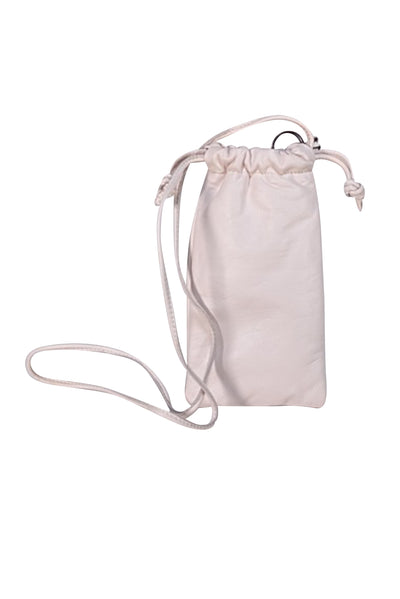Mansur Gavriel - Ivory Leather Crossbody Pouch - Current Boutique