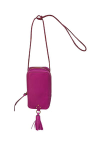 Jerome Dreyfuss - Purple Leather Small Crossbody Bag