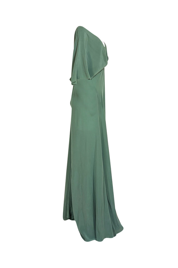 Cortana - Green Tie-Back Maxi Dress Sz 8 - Current Boutique