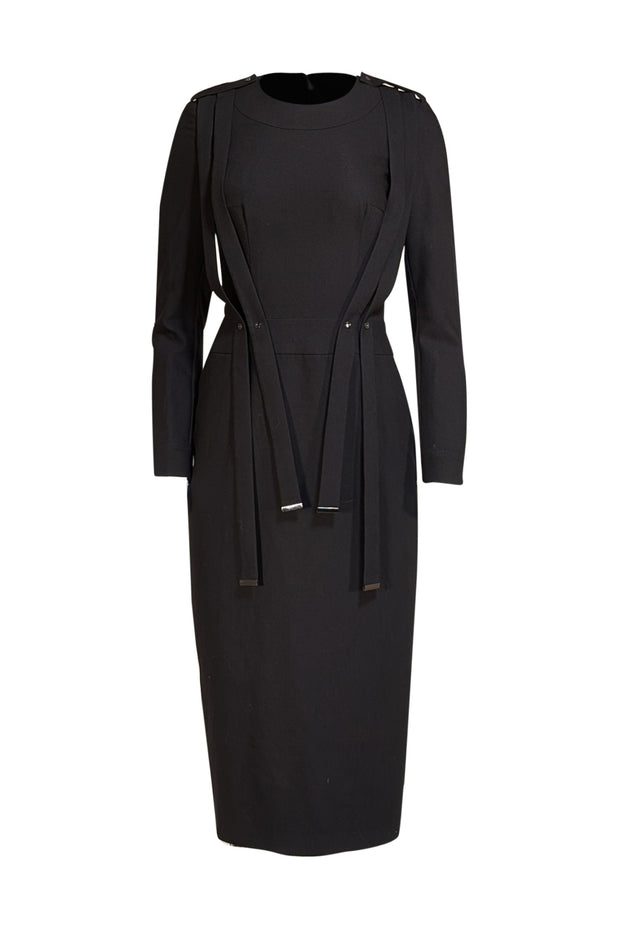 bgl midi dress a refined beige essential SALUT Black OPEN BACK black velvet dress Size:XS +3