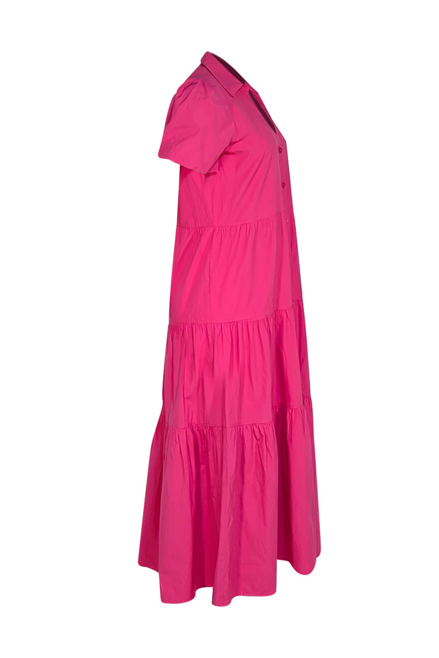 Brochu Walker - Hot Pink "Havana" Maxi Shirt Dress Sz S
