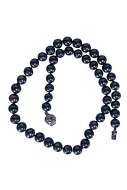 No Label - Black Iridescent Freshwater Pearls