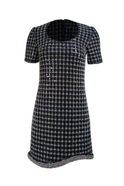 Simkhai - Black Beaded & Sequin Short Sleeve Mini Dress Sz 2