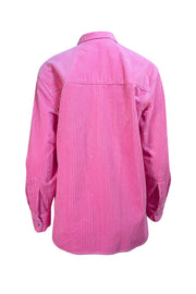 IRO - Pink Corduroy Button Front "Jalini" Shirt Sz 2 - Current Boutique