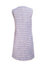 Veronica Beard - Pink, Blue, White, & Tan Tweed Sleeveless Dress Sz 4 - Current Boutique
