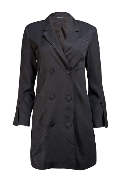 Anine Bing - Black Double Breasted Blazer Mini Dress Sz S - Current Boutique