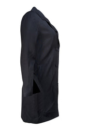 Anine Bing - Black Double Breasted Blazer Mini Dress Sz S - Current Boutique