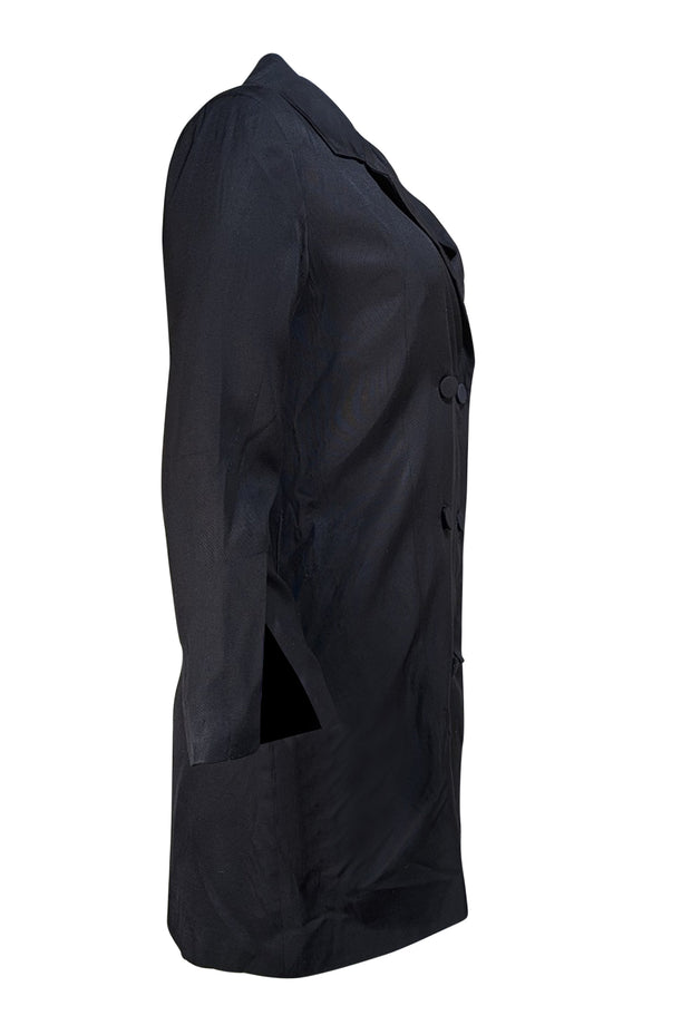 Anine Bing - Black Double Breasted Blazer Mini Dress Sz S - Current Boutique