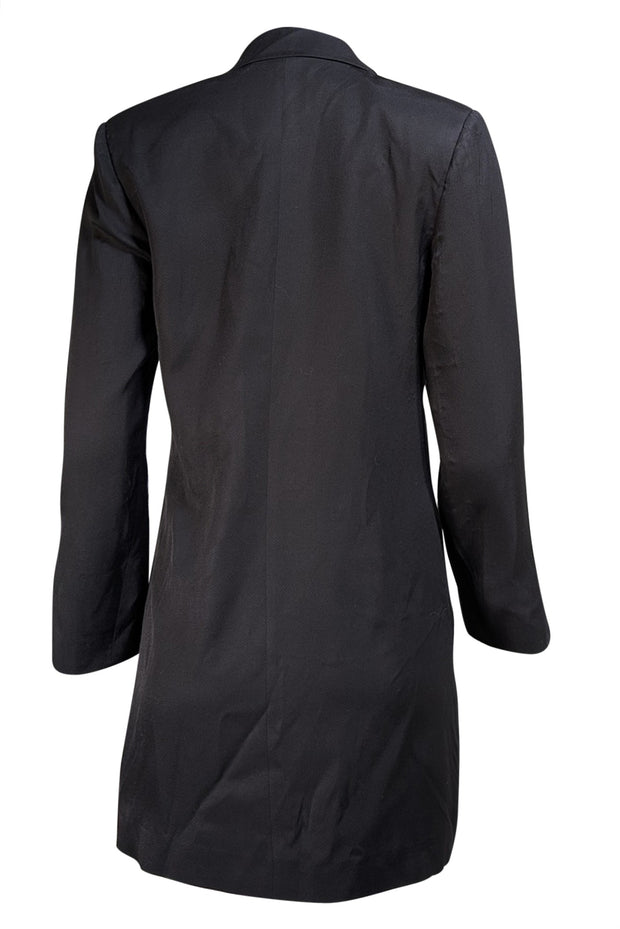 Anine Bing - Black Double Breasted Blazer Mini Dress Sz S - Current Boutique