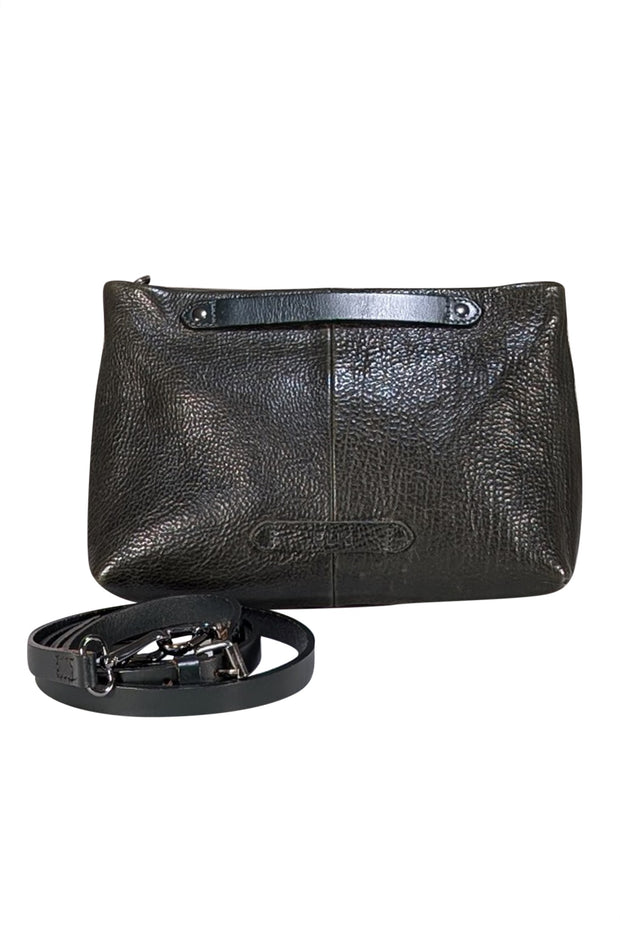 Elk - Green Pebbled Leather Crossbody Bag - Current Boutique