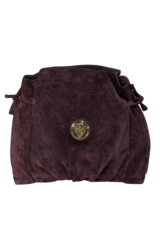 Gucci - Plum Purple Hysteria Suede Large Shoulder Bag