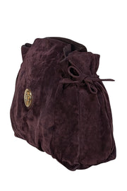 Gucci - Plum Purple Hysteria Suede Large Shoulder Bag