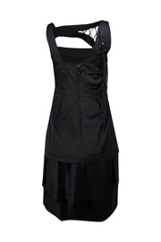 BCBG Max Azria - Black Sleeveless Bust Cut Out Dress Sz 6 - Current Boutique