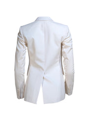 Theory - Ivory Single Button Blazer Sz 0 - Current Boutique