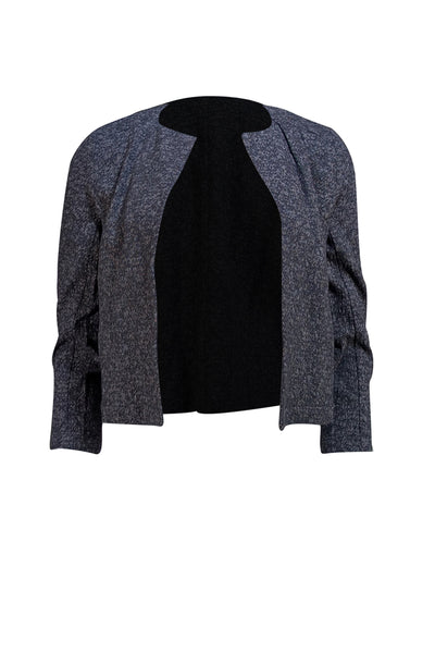 Eileen Fisher - Grey Cotton Blend Open Front Jacket Sz PP