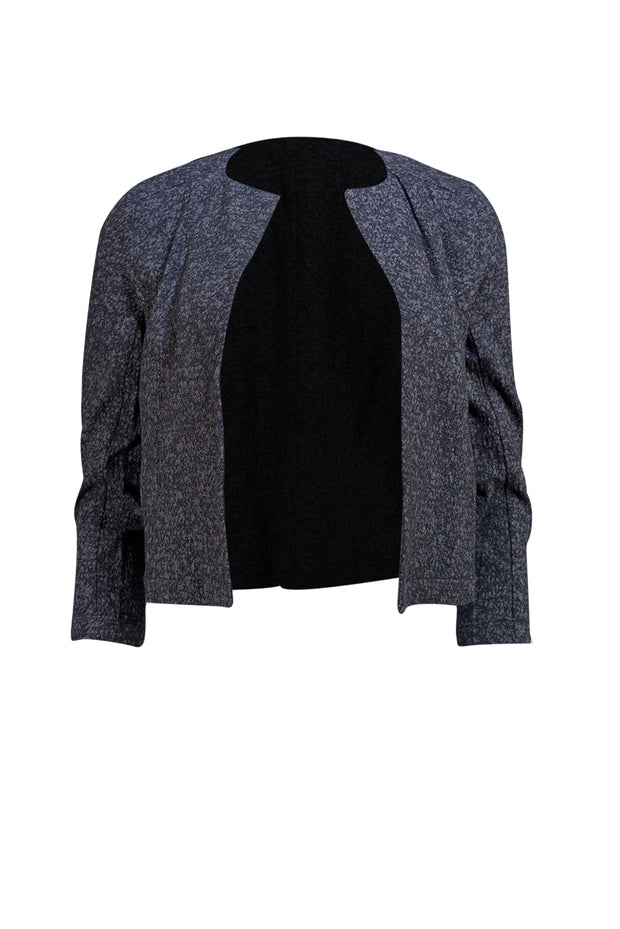 Eileen Fisher - Grey Cotton Blend Open Front Jacket Sz PP