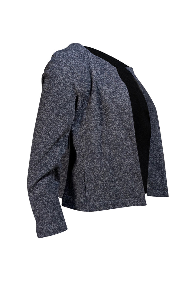 Eileen Fisher - Grey Cotton Blend Open Front Jacket Sz PP