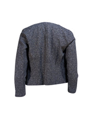 Eileen Fisher - Grey Cotton Blend Open Front Jacket Sz PP