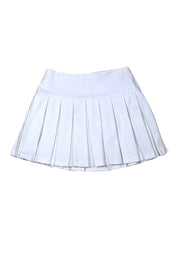 Alice & Olivia - Ivory Pleated Mini Skirt Sz 4