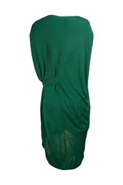 MSGM - Emerald Green Sleeveless High-Low Dress Sz 4 - Current Boutique