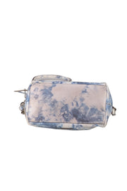 Rebecca Minkoff - White & Blue Tie Dye Leather Crossbody Bag - Current Boutique