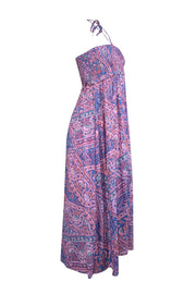 Ba&sh - Pink & Blue "Friska" Halter Dress Sz S