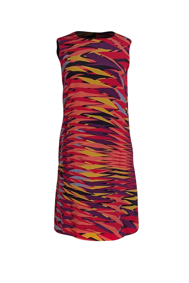 Missoni - Orange, Red, Purple, & Black Print Sleeveless Sheath Dress Sz S - Current Boutique