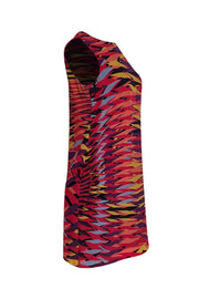 Missoni - Orange, Red, Purple, & Black Print Sleeveless Sheath Dress Sz S - Current Boutique