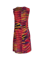 Missoni - Orange, Red, Purple, & Black Print Sleeveless Sheath Dress Sz S - Current Boutique