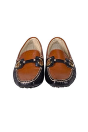 Tod's - Tan & Black Leather Loafers Sz 7