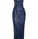 Pamella Roland - Dark Blue Sequin Strapless Formal Dress Sz 6