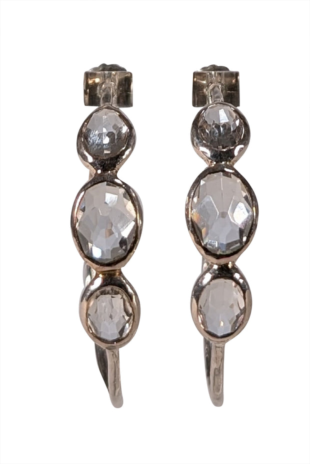 Ippolita - Sterling Silver Rock Crystal Hoop Earrings