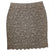 St. John - Gold Knit Lace Print Scallop Edge Skirt Sz 10