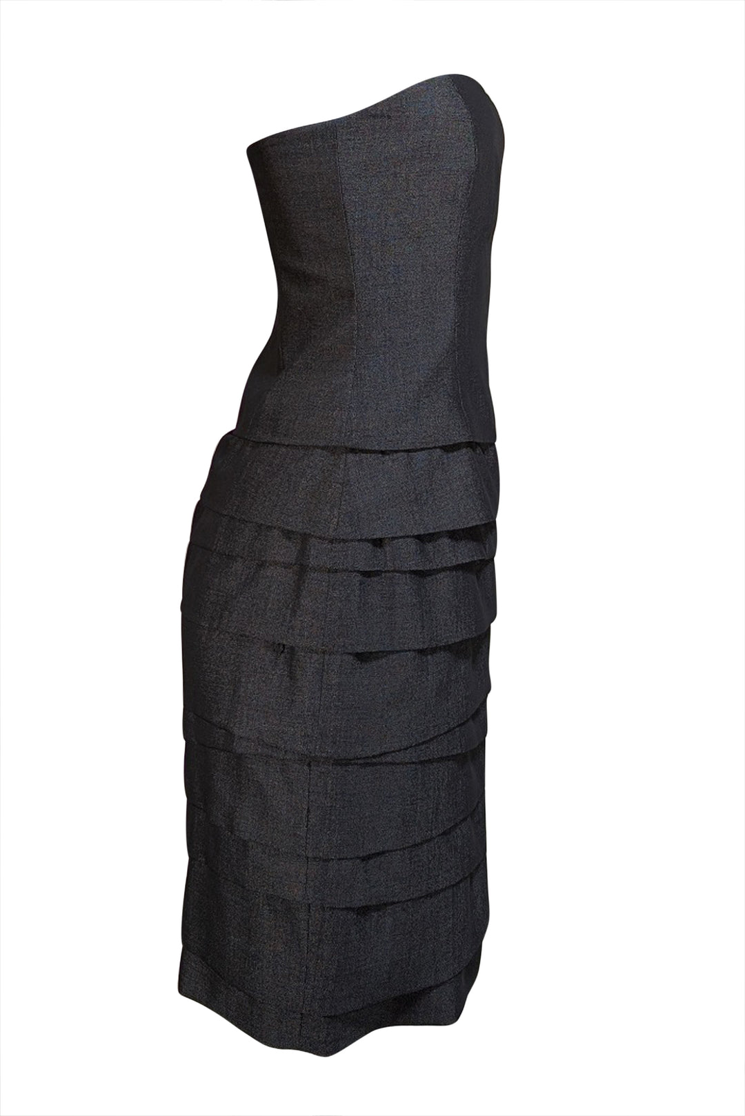 grey strapless mini dress Max Mara Studio