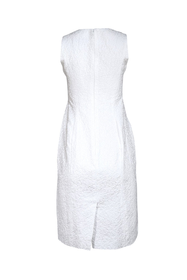 ivory sleeveless sheath dress Cache | Dresses | Nwt Cache Ivory Floral Lace Sheath Dress Size 2 Bridal Cocktail Romantic Classic