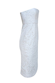 Veronica Beard - White Lace "Sanaz" Strapless Dress Sz 6 - Current Boutique