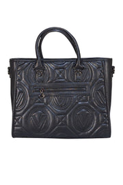 Valeninto Orlandi - Black Quilted Satchel Bag