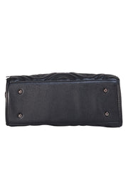 Valeninto Orlandi - Black Quilted Satchel Bag