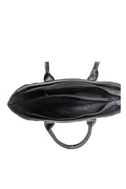 Valeninto Orlandi - Black Quilted Satchel Bag